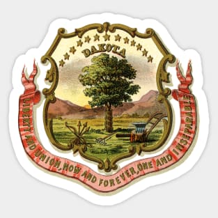 1876 Dakota Territory Coat of Arms Sticker